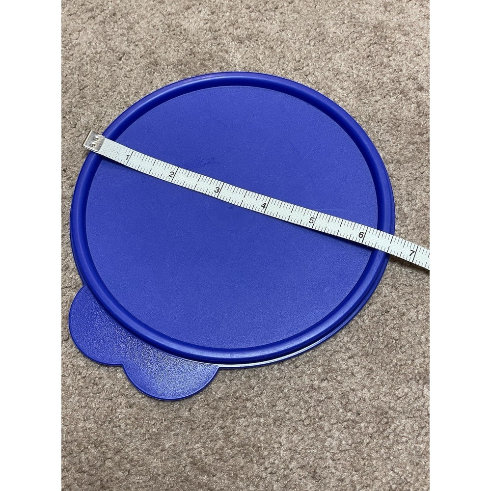 Tupperware #2541D-2 Blue‎ 6.5" Round Replacement Seal/Lid ONLY Butterfly Tab